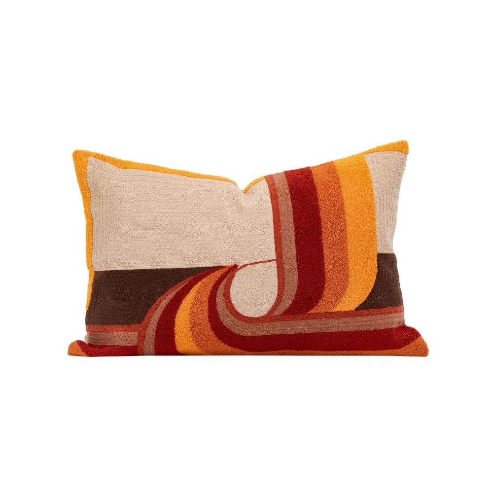 Coussin brodé main, Cayenne