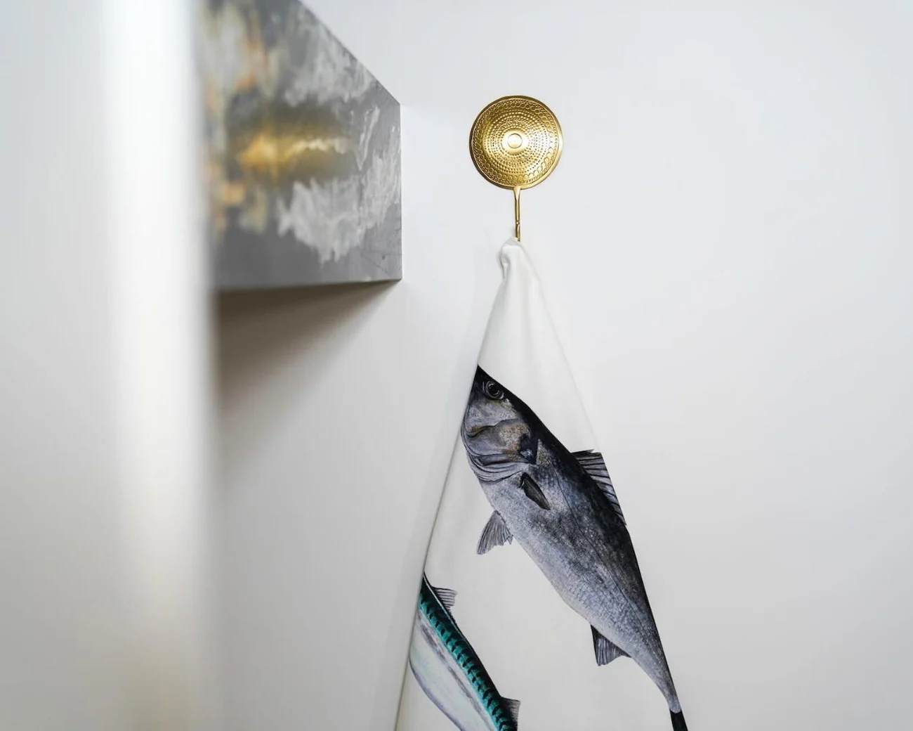 Torchon Coton Loup & Maquereau