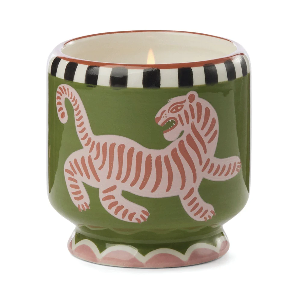 Bougie Handpainted " Tiger "