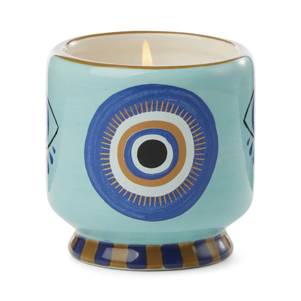 Bougie Handpainted " Eye "