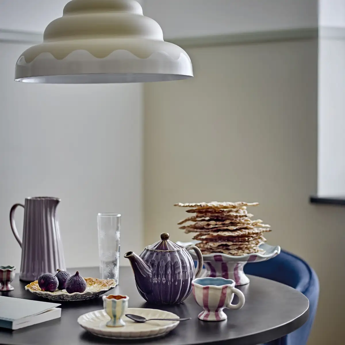 Tasse rayé élégante