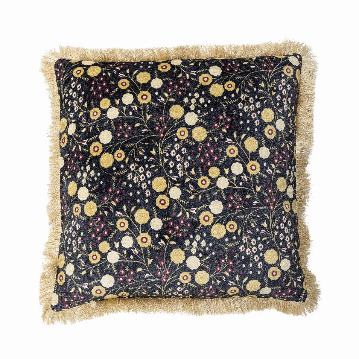 Coussin en velour de coton