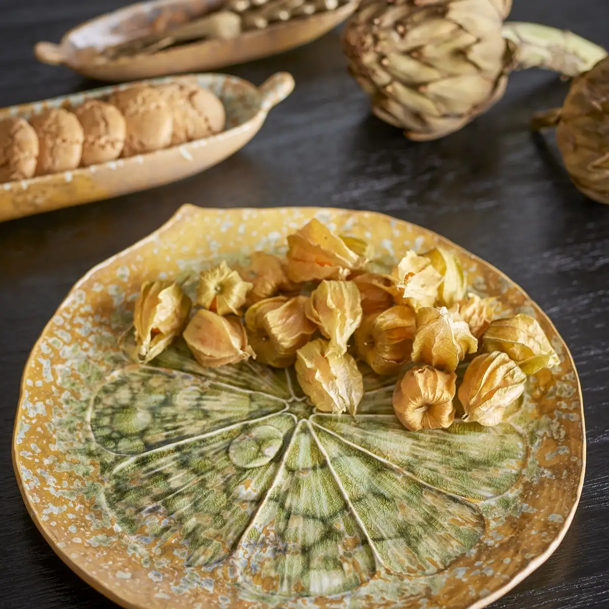 Assiette de service agrume