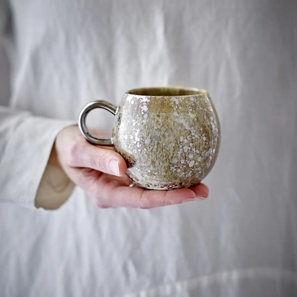 Tasse argent & doré