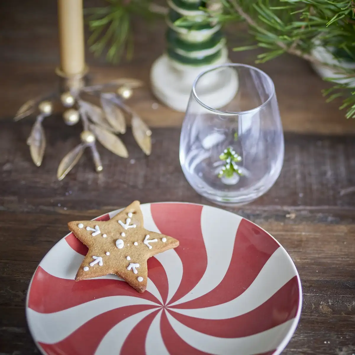 Vaiselle de Noël, Assiette