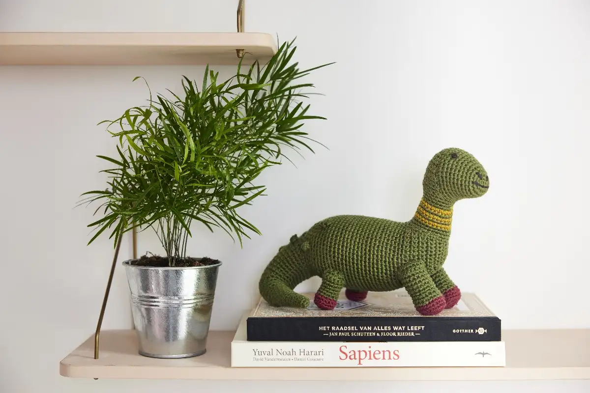 Peluche Crochet Brontosaurus vert