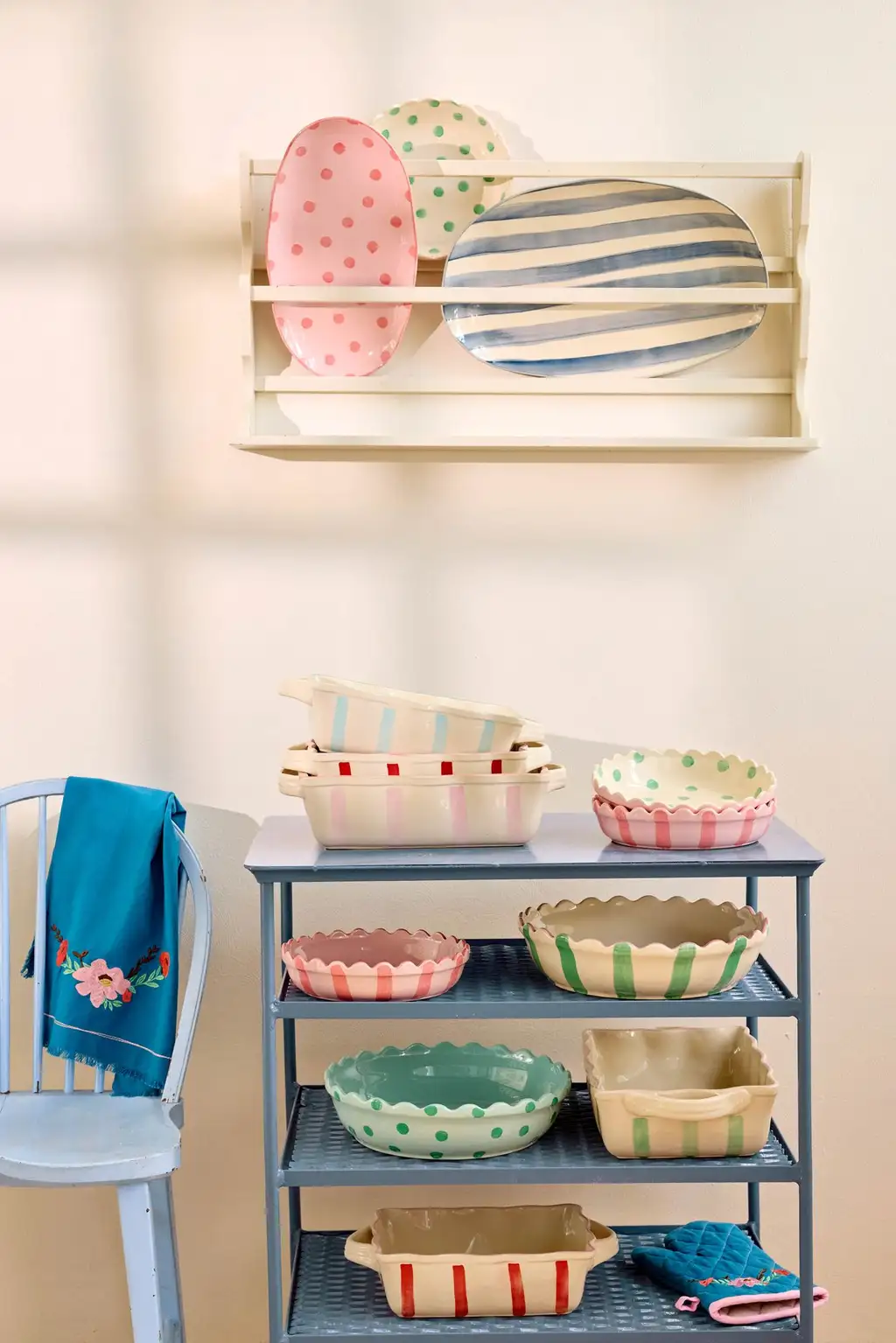 Plat à Four Peints à la main