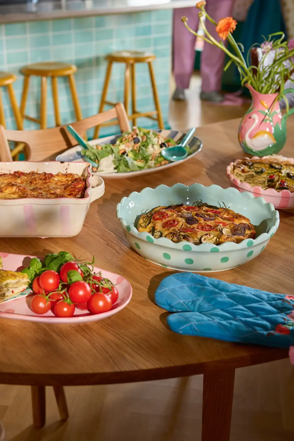 Plat à Four Peints à la main