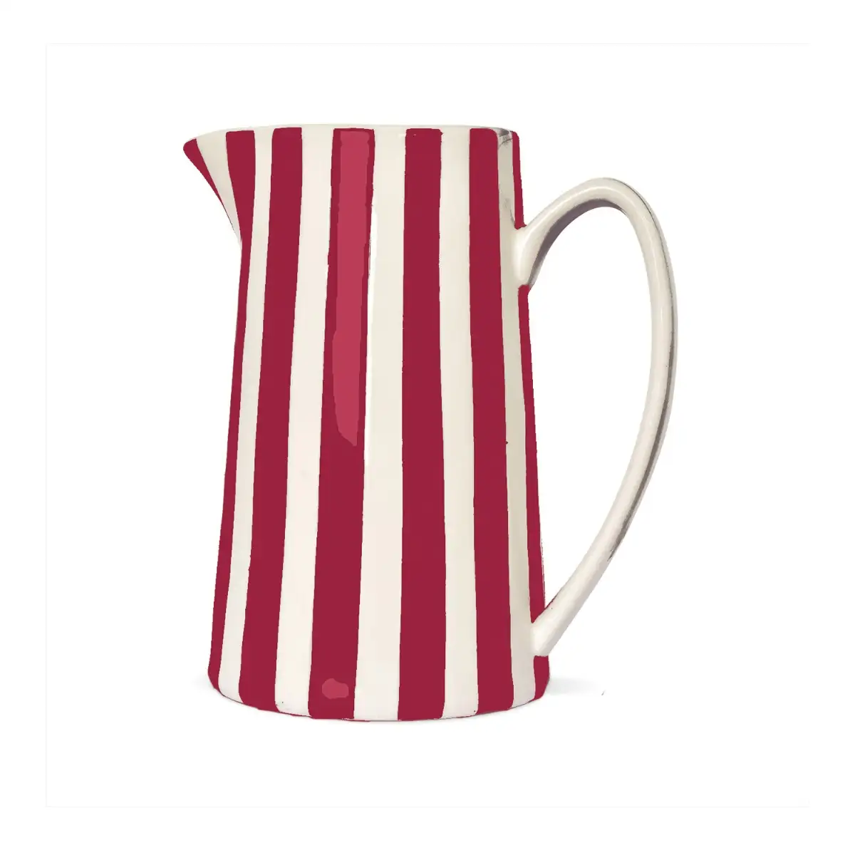 Pichet Rayé Rouge