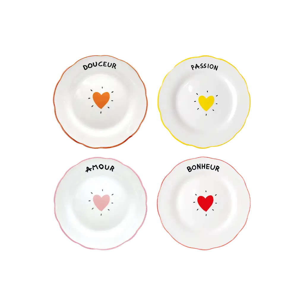 Coffret 4 Assiettes Desserts