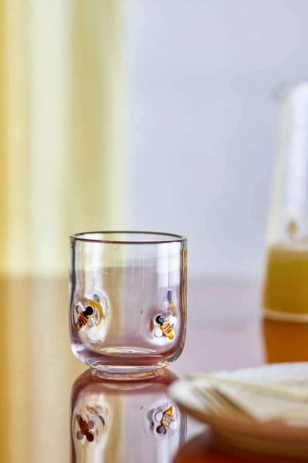 Lot de 2 verres, Marguerite & Abeille