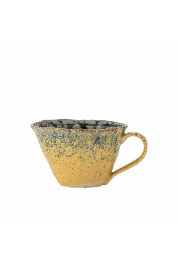 Tasse, Emaillé Jaune & Bleu