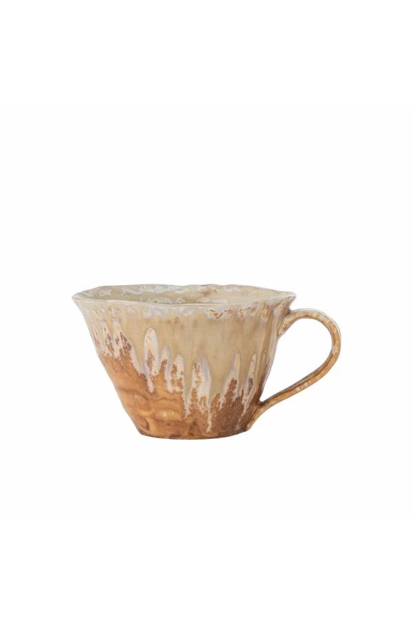 Tasse, Emaillé Jaune & Naturel