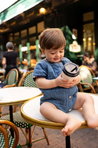 Barboteuse, Chambray