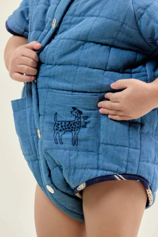 Barboteuse, Chambray