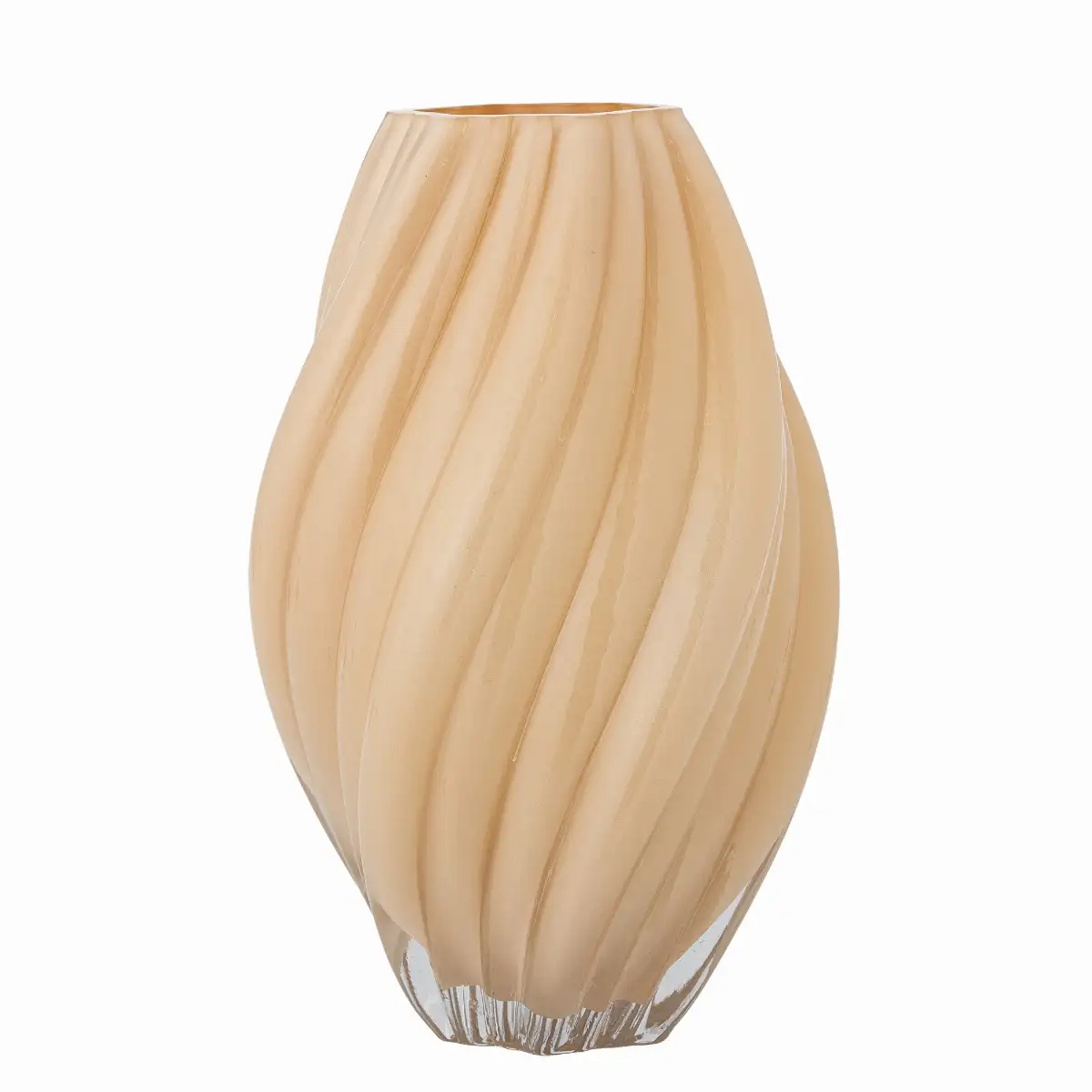 Vase en Verre Soufflée, Beige