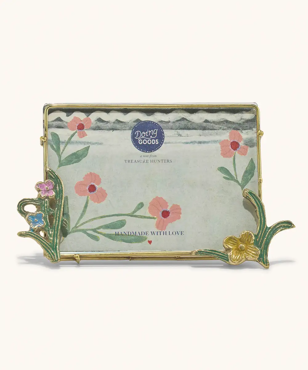 Cadre Fleur en Laiton Recyclé