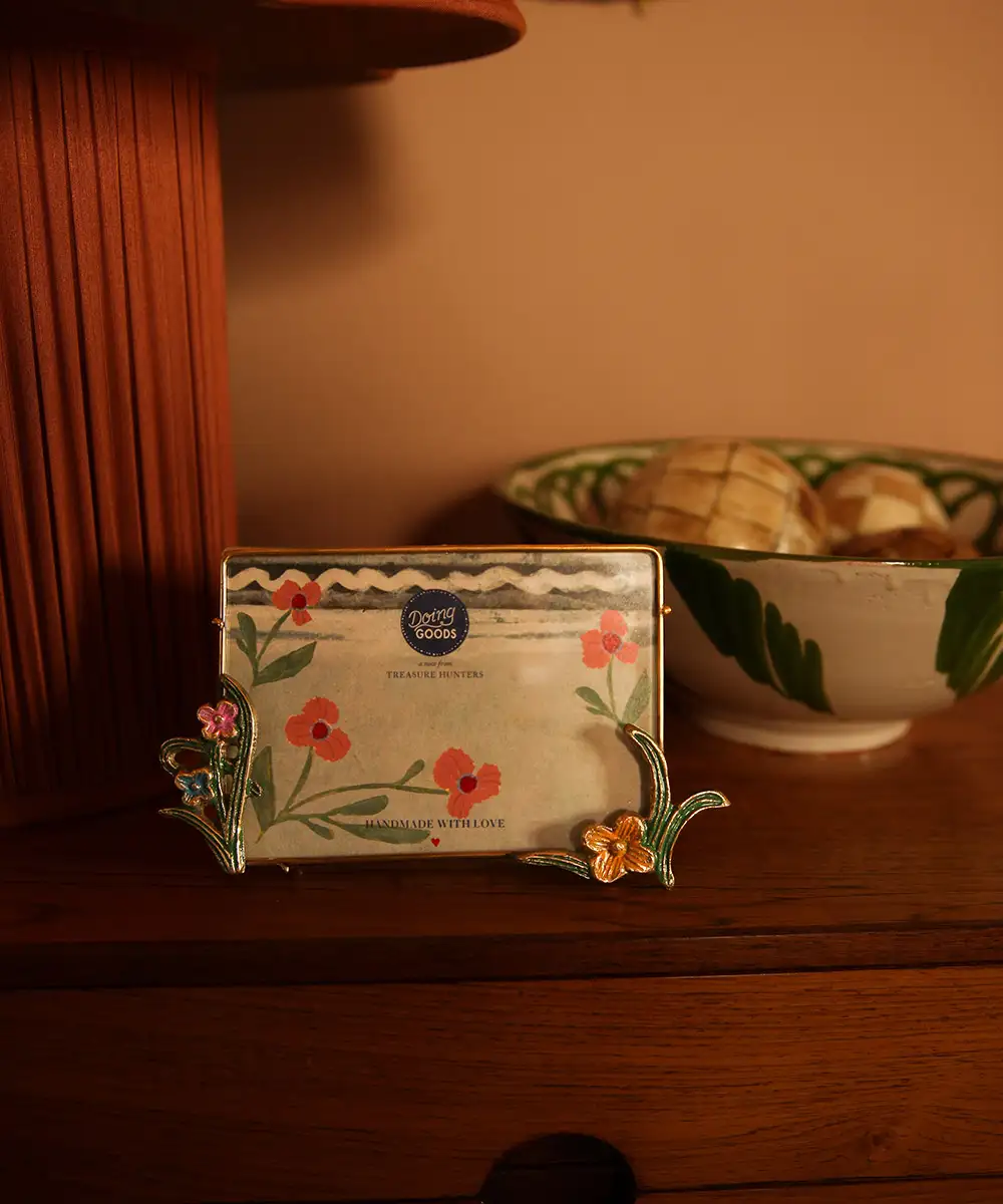 Cadre Fleur en Laiton Recyclé