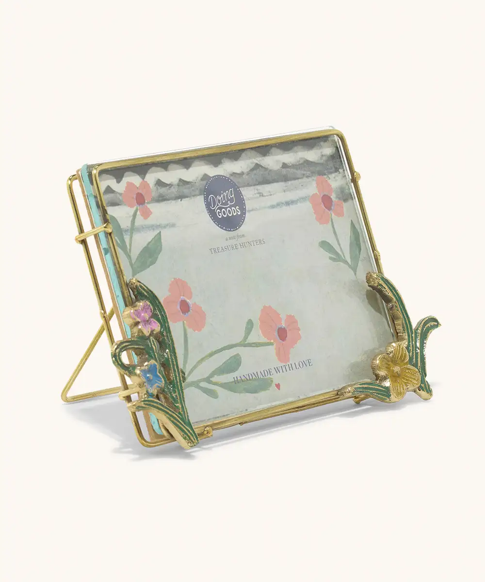 Cadre Fleur en Laiton Recyclé