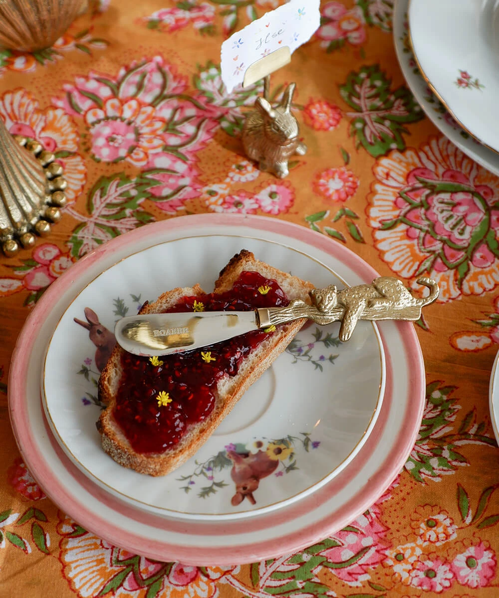 Couteau à Beurre, Acier Inoxydable & Laiton