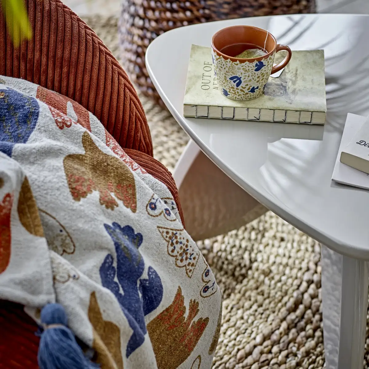 Plaid Coton Recyclé, Flowers