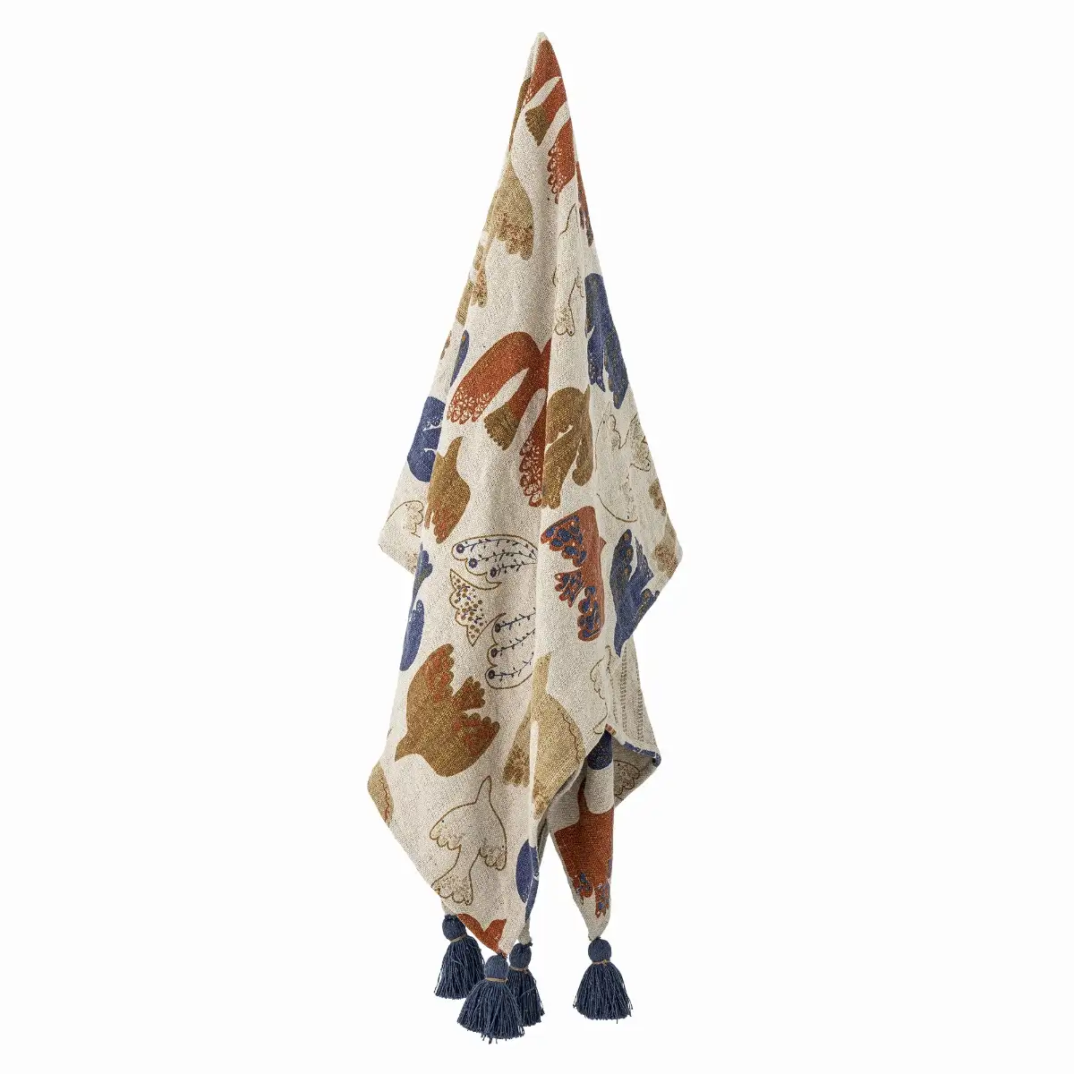 Plaid Coton Recyclé, Flowers