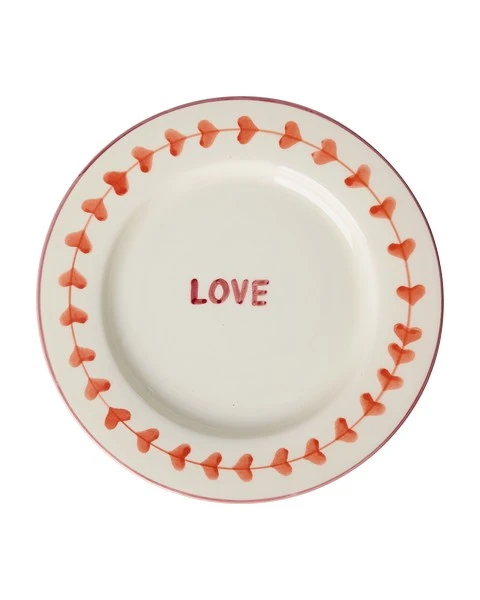 Assiette Love, Peint à la Main au Portugal