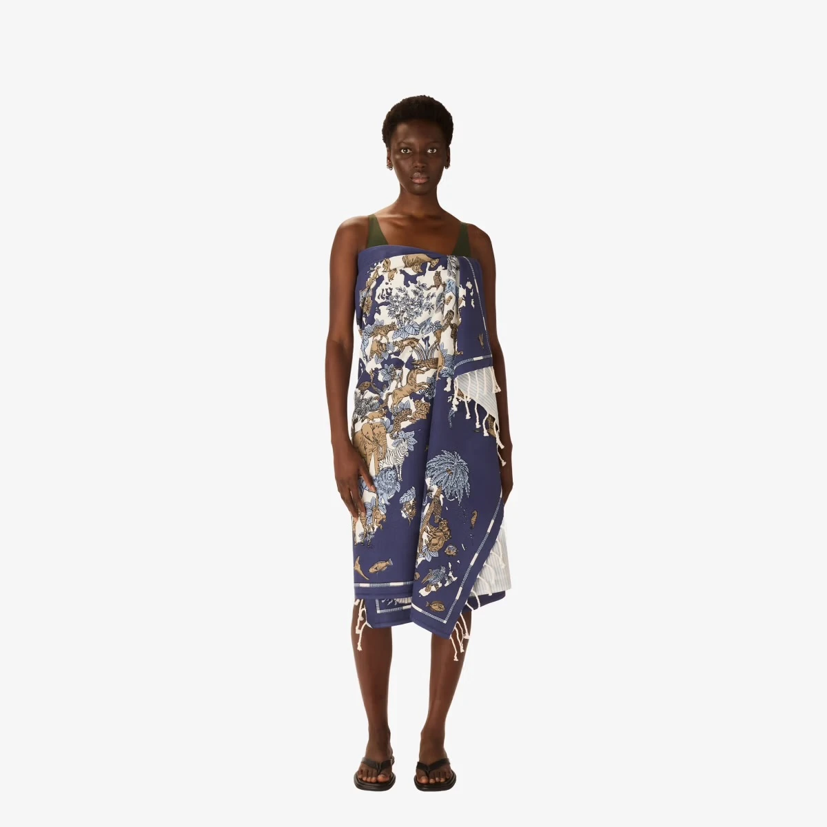 Fouta « Atlas » Bleu Marine