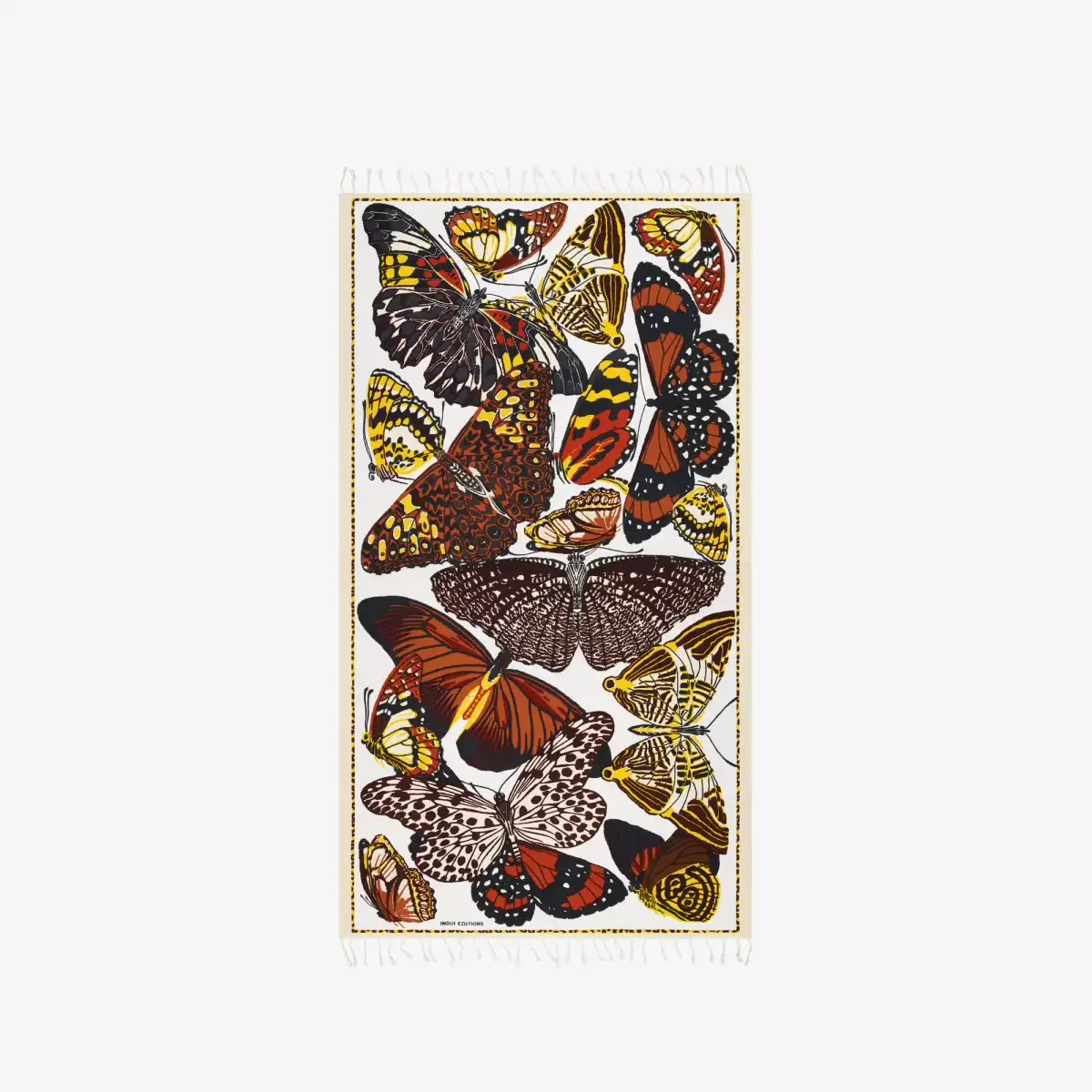 Fouta « Papillons » Nude