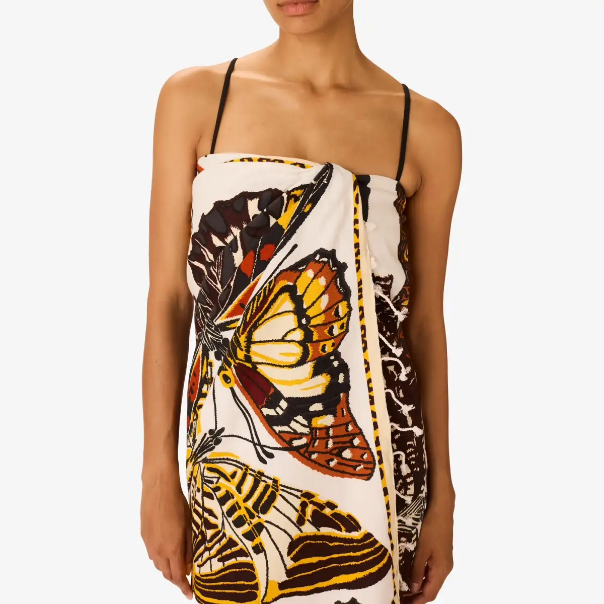 Fouta « Papillons » Nude