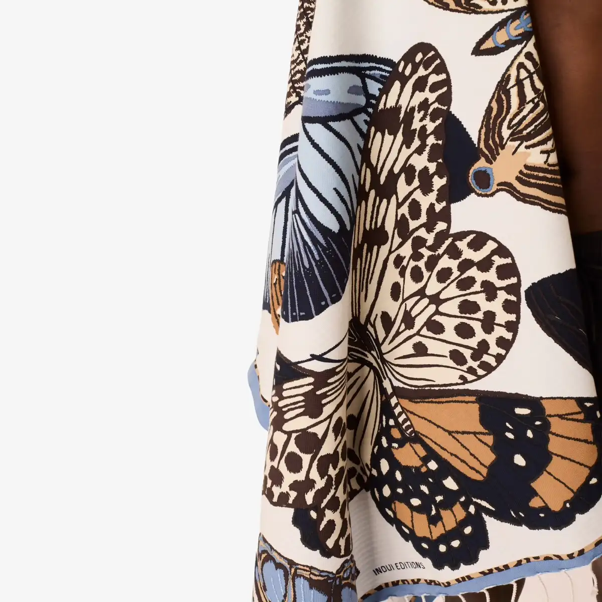 Fouta « Papillons » bleu