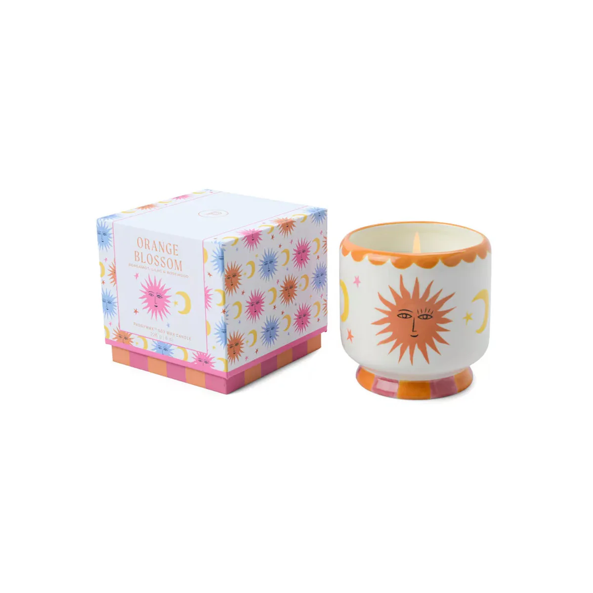 Bougie Hand-painted  "Sun"